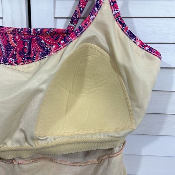 Women's Pink Paisley Tankini Top - Picture 10 of 13